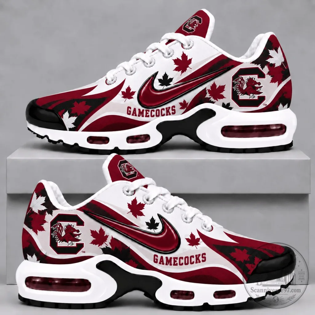 Maple Leaf Sneakers for Fall Season Featuring South Carolina Gamecocks Maple Leaf Sneakers for Fall Season Featuring South Carolina Gamecocks