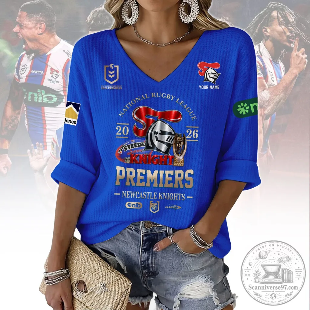 Newcastle Knights National Rugby League 2026 Premiers Blue Sweatshirt