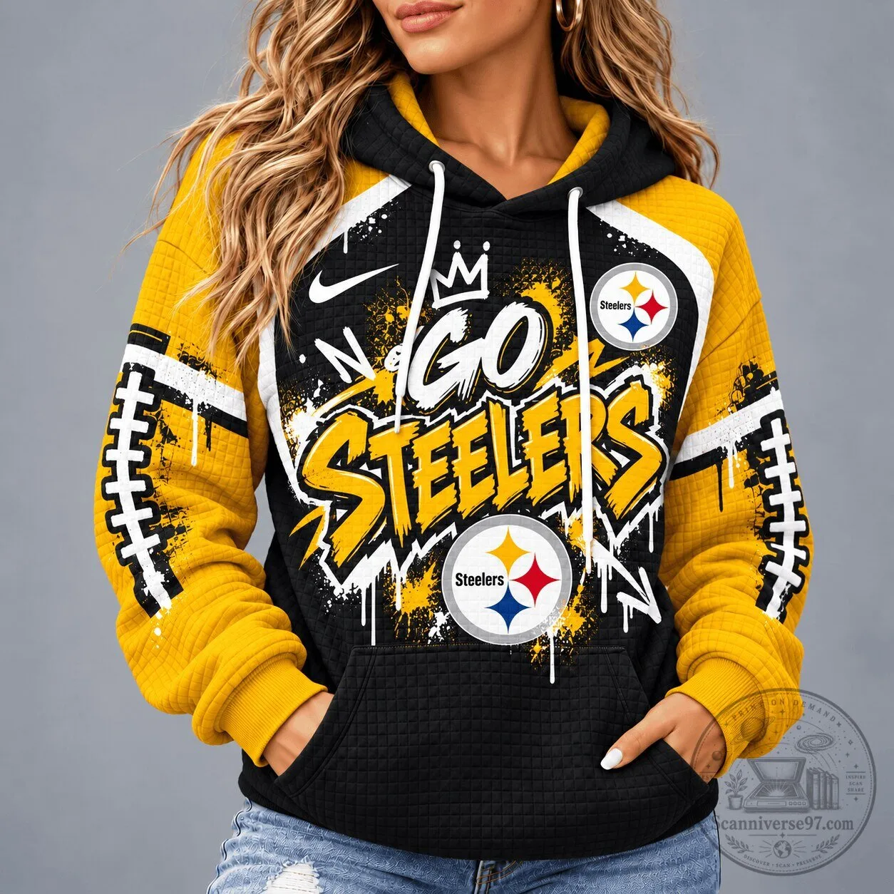 Pittsburgh Steelers National Football League Graffiti Game Day Unisex Hoodie