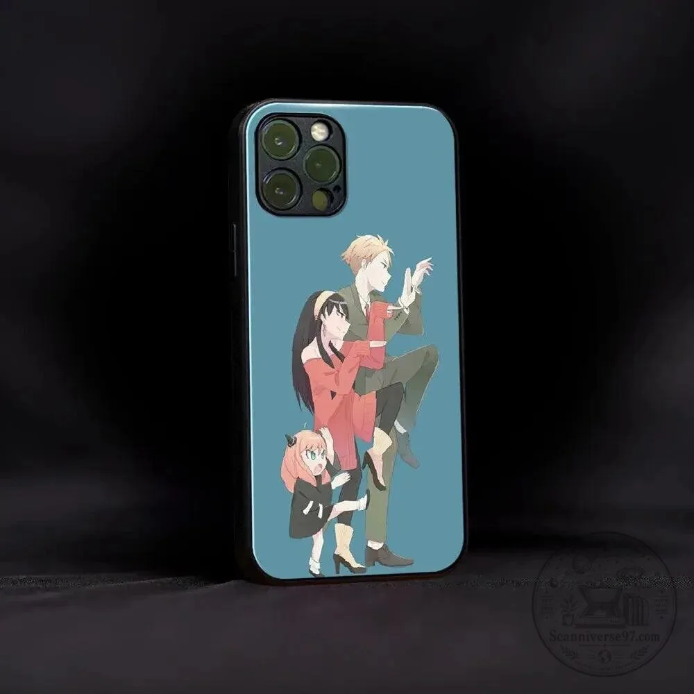 Anya, Loid, and Yor Forger Anime Phone Case from Spy x Family