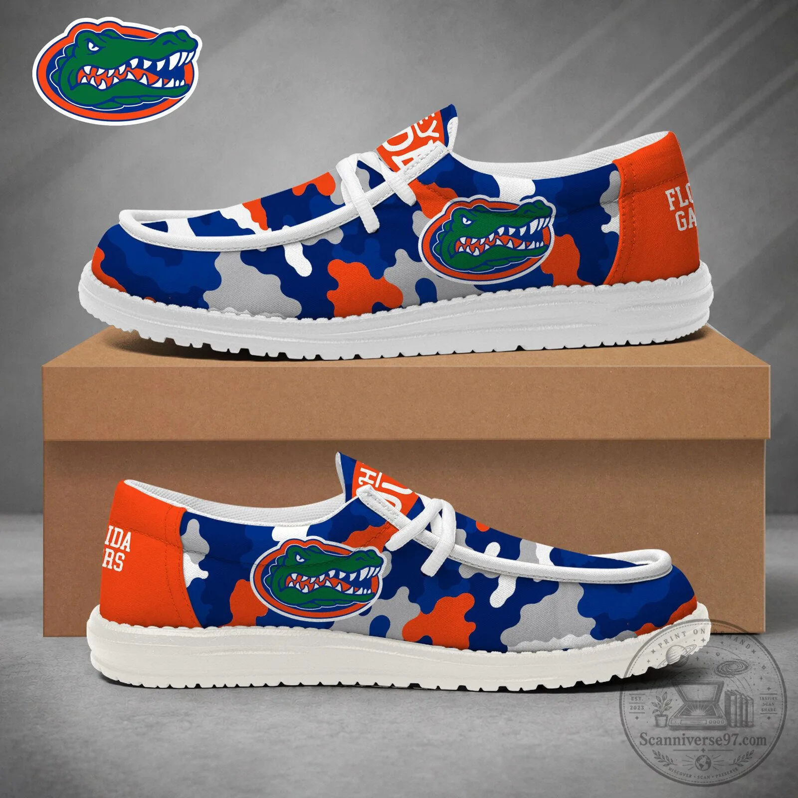 Florida Gators NCAA Camouflage Game Day Loafer Shoes for Men and Women