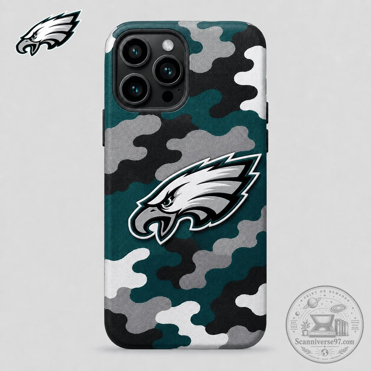 Philadelphia Eagles Camouflage Pattern Game Day iPhone Phone Case