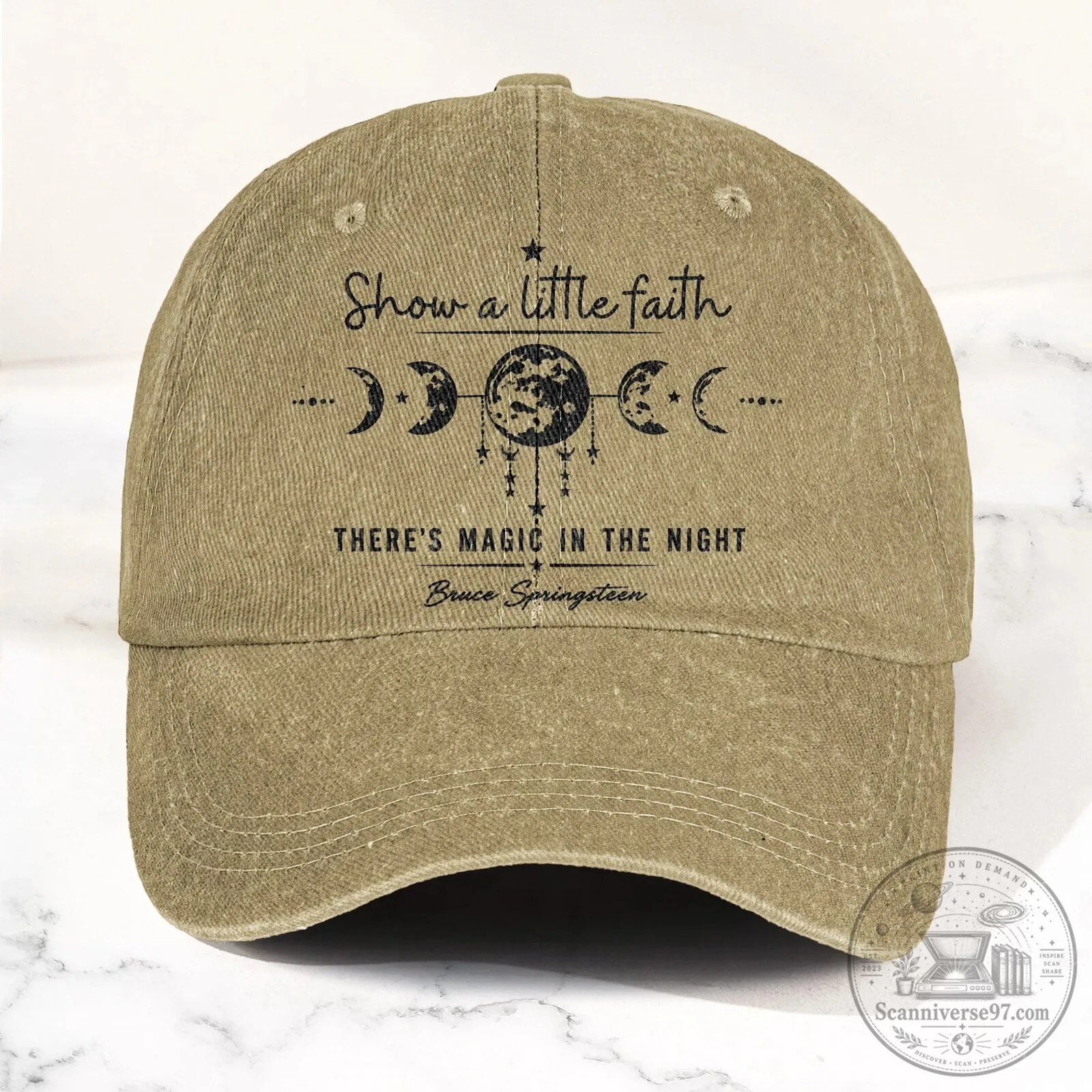 Bruce Springsteen Show A Little Faith There's Magic In The Night Cap Hat 16 Bruce Springsteen Show A Little Faith There