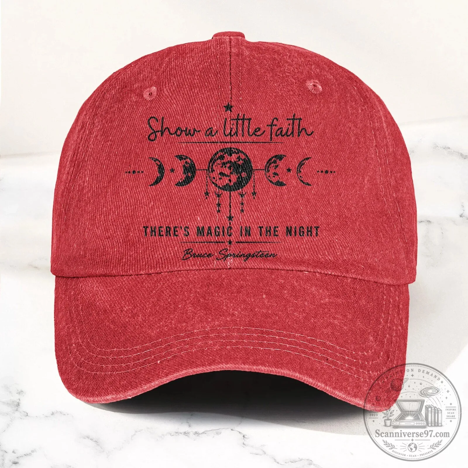 Bruce Springsteen Show A Little Faith There's Magic In The Night Cap Hat 17 Bruce Springsteen Show A Little Faith There