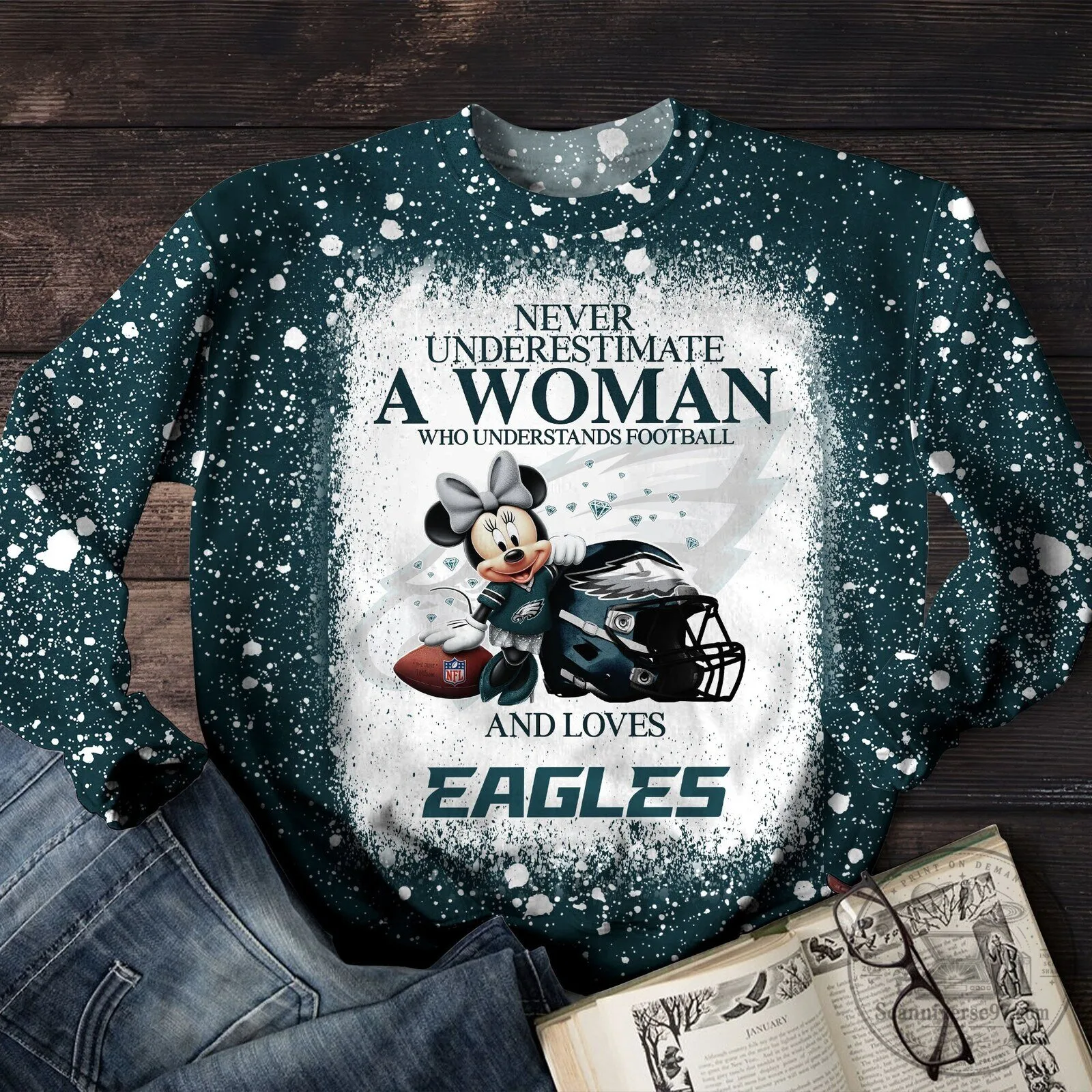 Philadelphia Eagles Football Woman Fan T-Shirt 11 Philadelphia Eagles Football Woman Fan T-Shirt