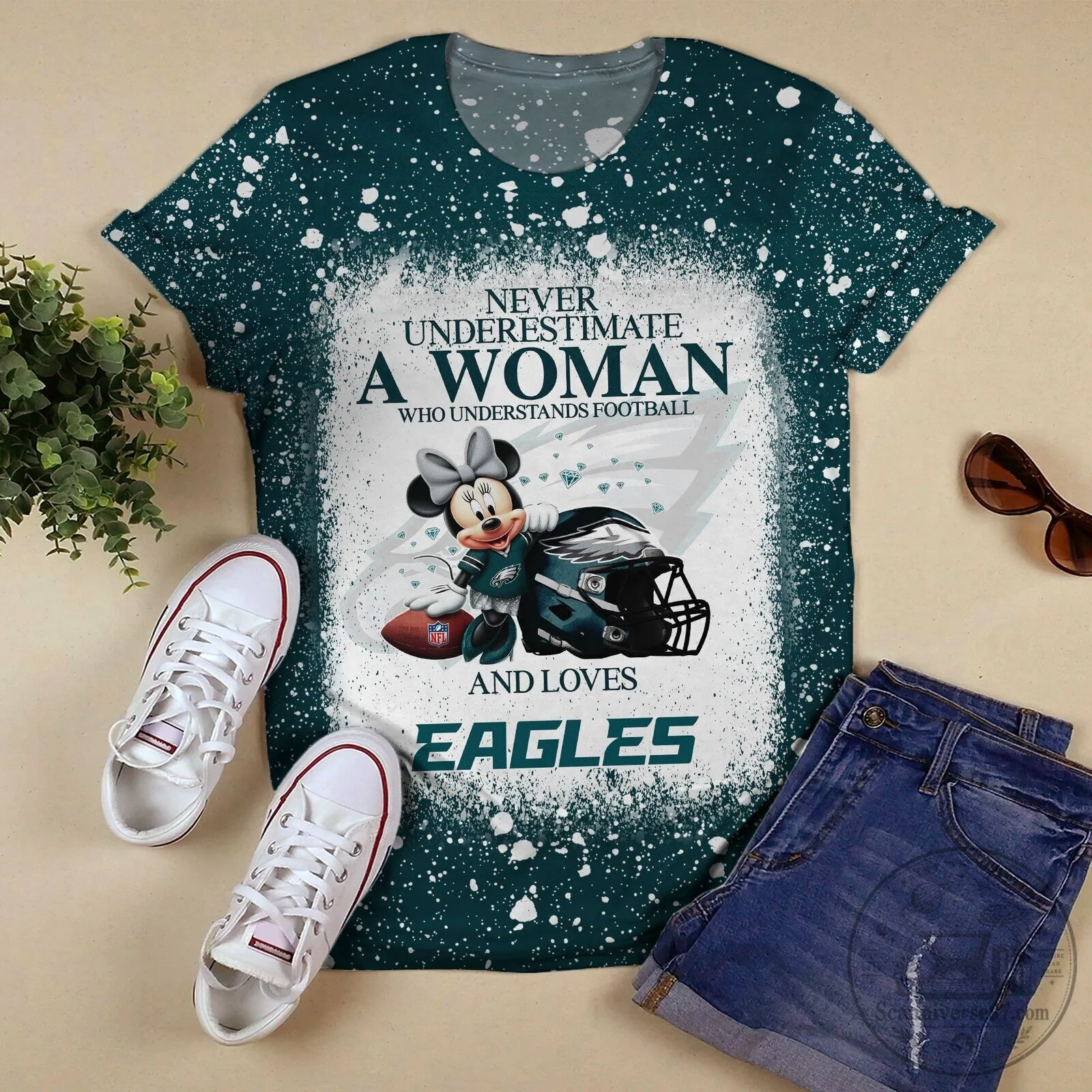 Philadelphia Eagles Football Woman Fan T-Shirt 13 Philadelphia Eagles Football Woman Fan T-Shirt