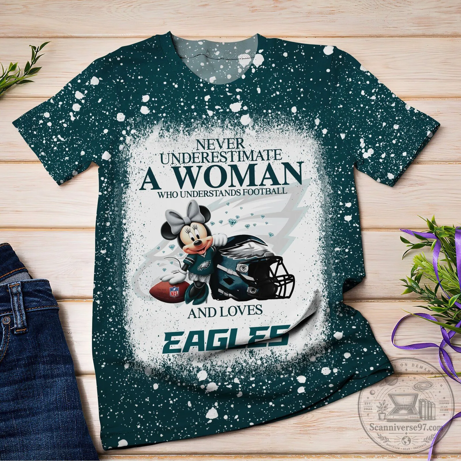 Philadelphia Eagles Football Woman Fan T-Shirt 15 Philadelphia Eagles Football Woman Fan T-Shirt