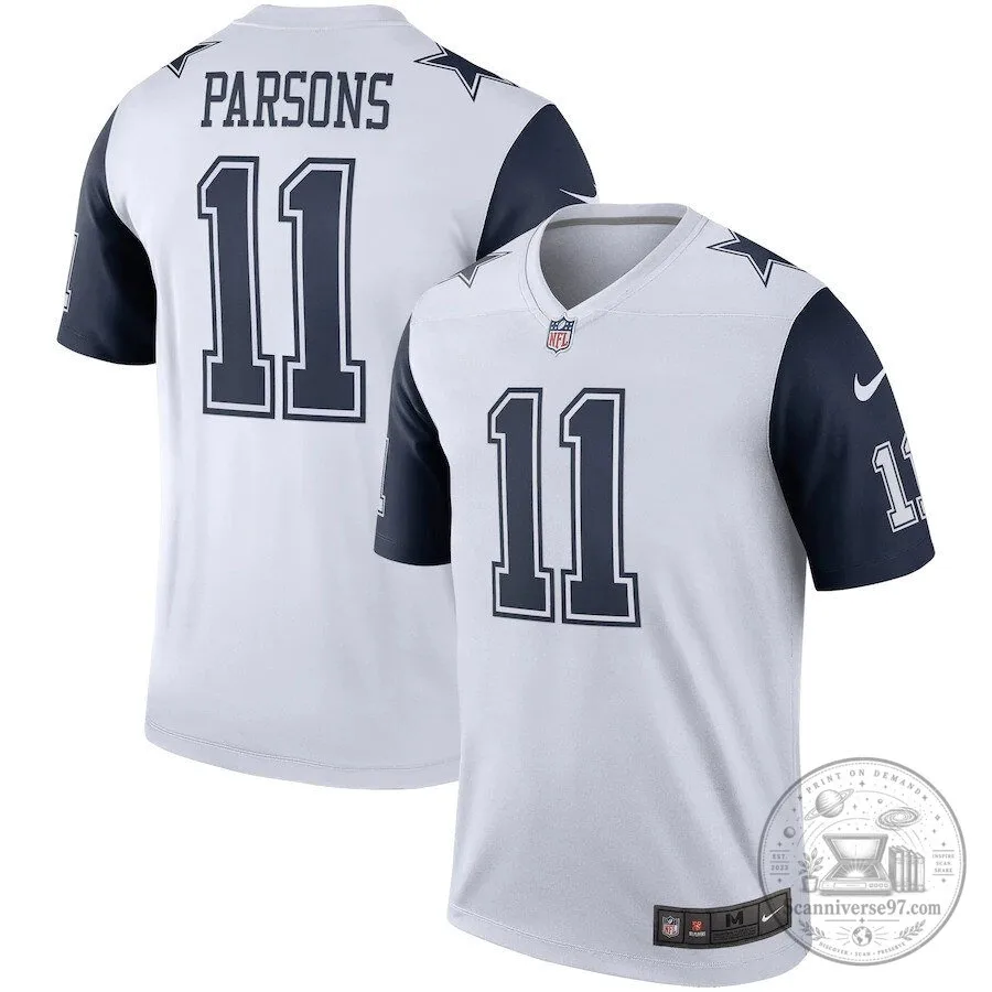 Micah Parsons Dallas Cowboys White Game Team Football Jersey