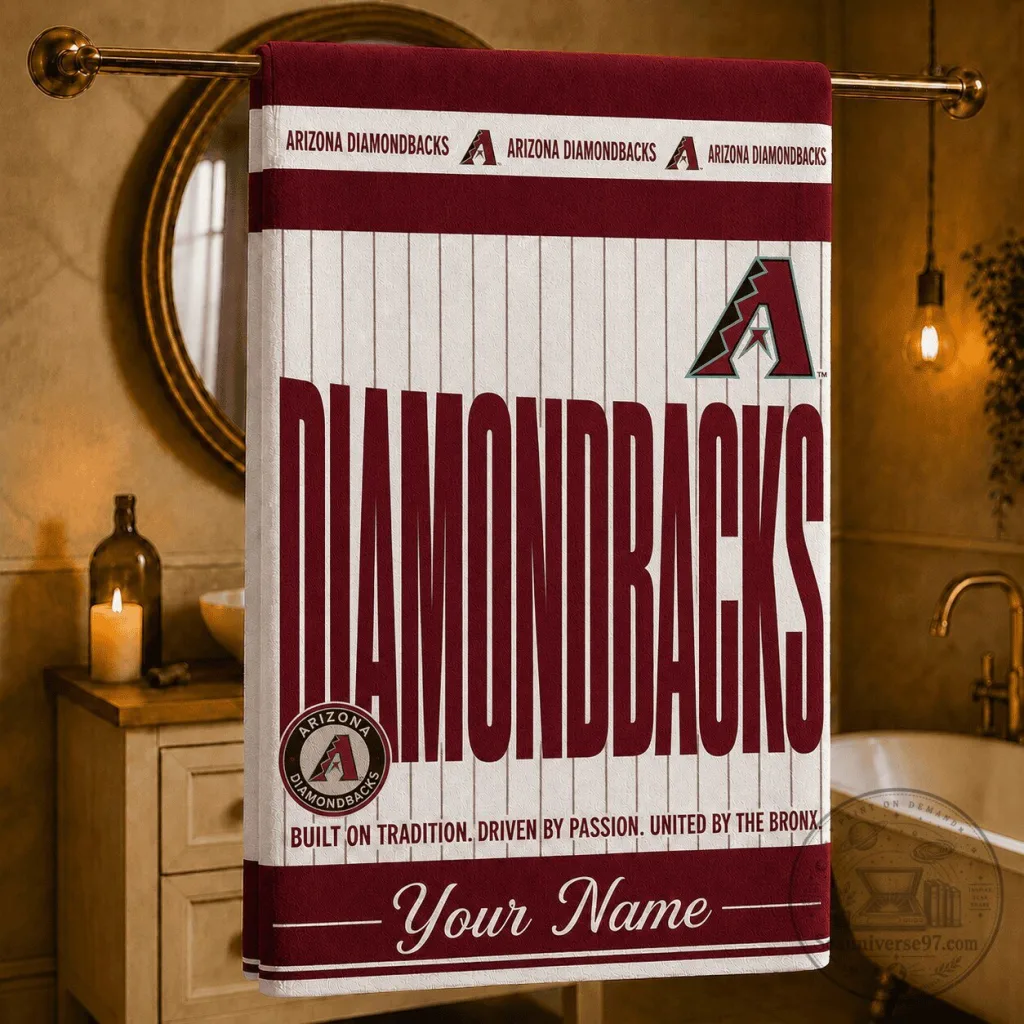Arizona Diamondbacks Baseball Team Personalized Bath Towel Arizona Diamondbacks Baseball Team Personalized Bath Towel
