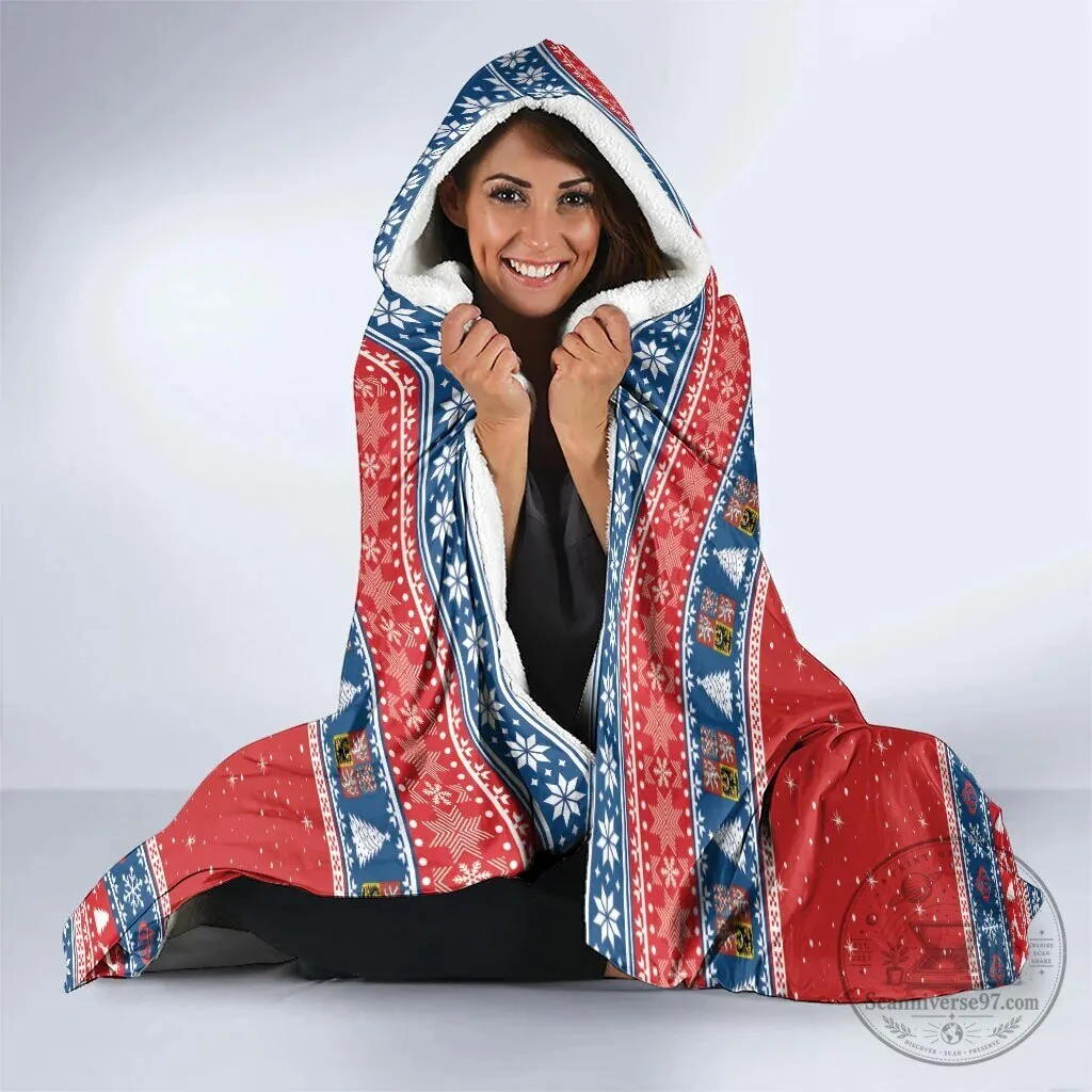 Czech Republic Christmas Jezisek Vesele Vanoce Hooded Blanket 7 Czech Republic Christmas Jezisek Vesele Vanoce Hooded Blanket