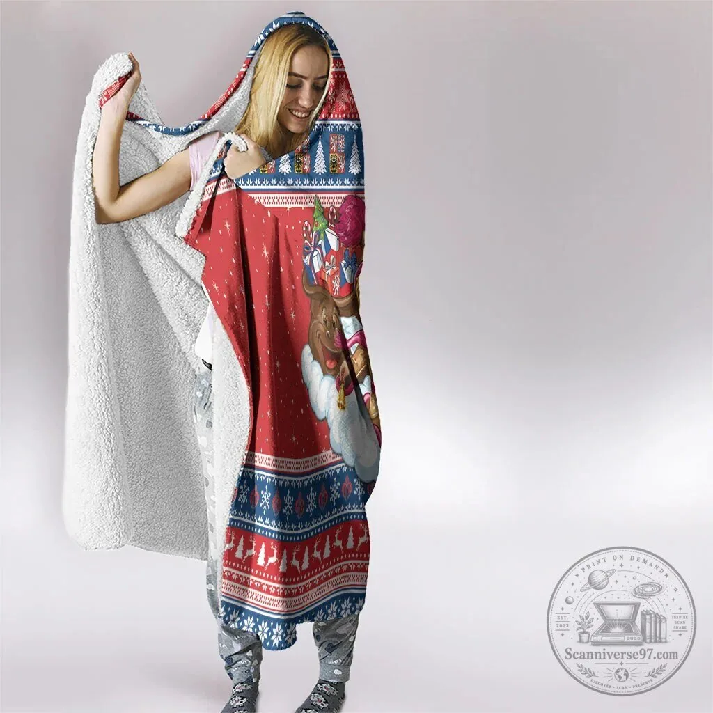 Czech Republic Christmas Jezisek Vesele Vanoce Hooded Blanket 8 Czech Republic Christmas Jezisek Vesele Vanoce Hooded Blanket