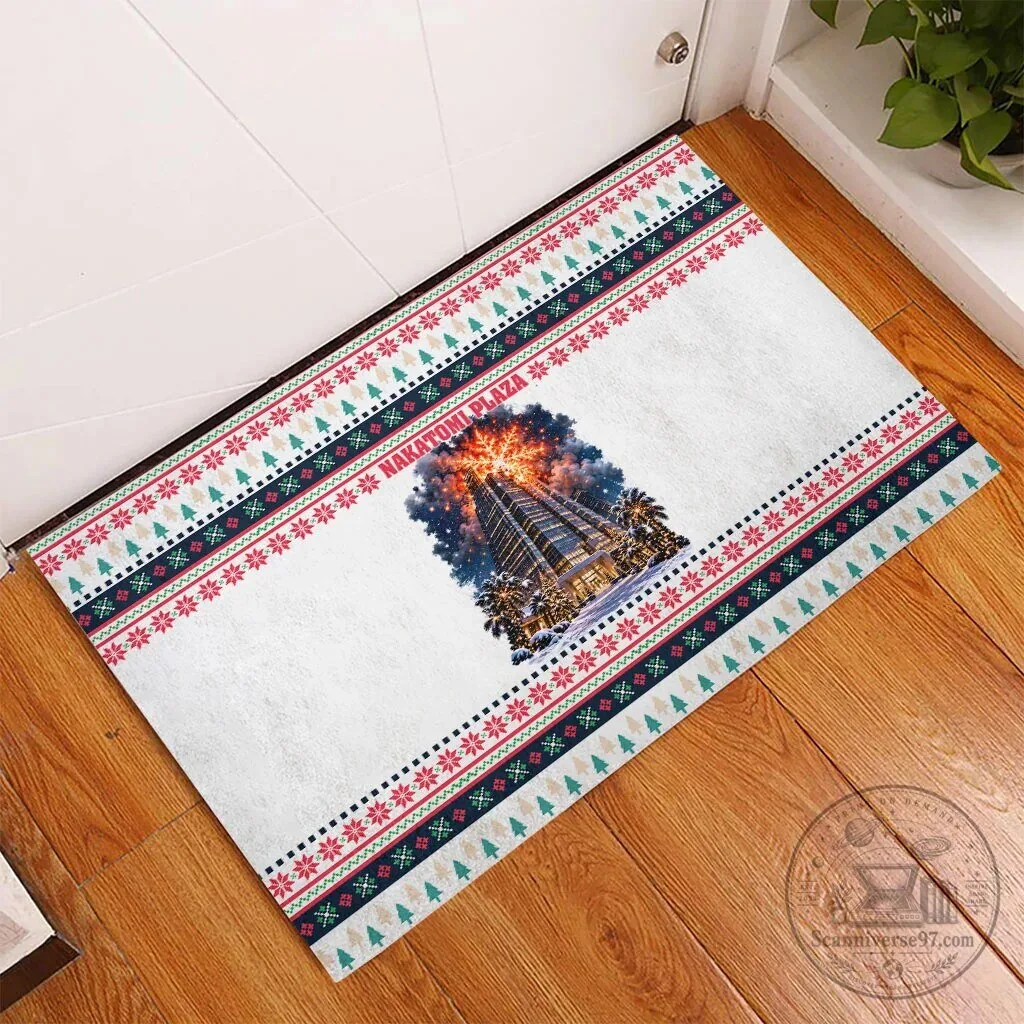 Christmas Nakatomi Plaza Explosion Holiday Doormat 6 Christmas Nakatomi Plaza Explosion Holiday Doormat