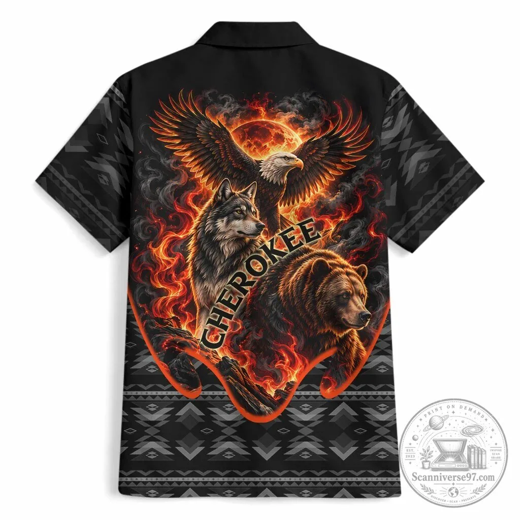 Fiery Phoenix Spirit Animal Native American Tribal Pattern Hawaiian Shirt 6 Fiery Phoenix Spirit Animal Native American Tribal Pattern Hawaiian Shirt
