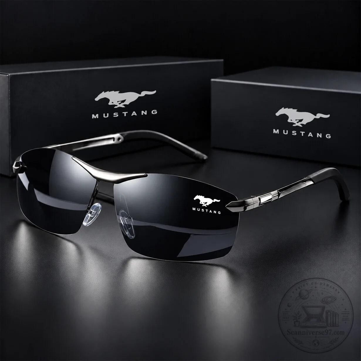 Men's Polarized Sunglasses with Mustang Sport Design 10 Men