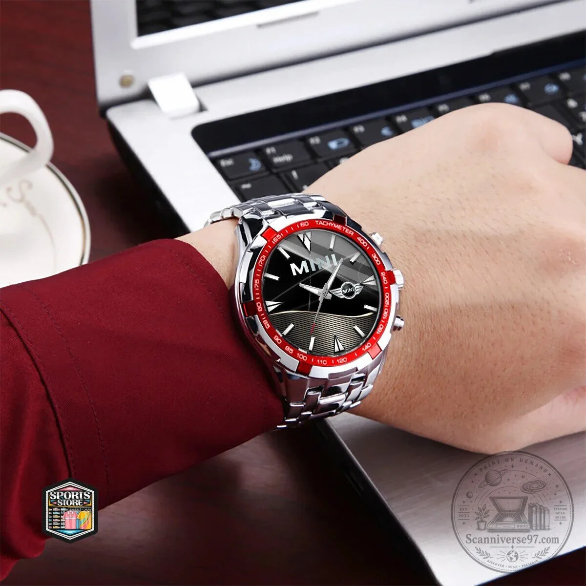 Mini Cooper Car Logo Black Stainless Steel Watch for Men 9 Mini Cooper Car Logo Black Stainless Steel Watch for Men
