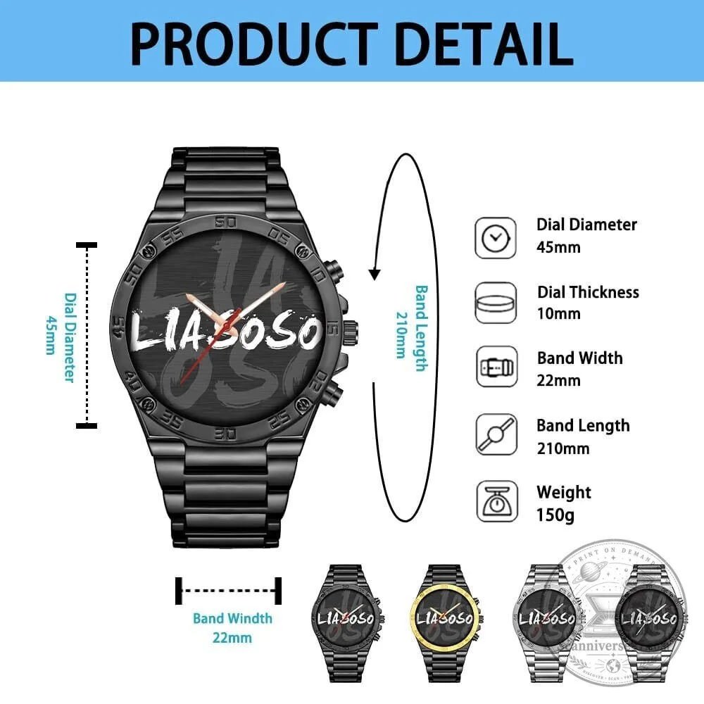 Mini Cooper Car Logo Black Stainless Steel Watch for Men 13 Mini Cooper Car Logo Black Stainless Steel Watch for Men