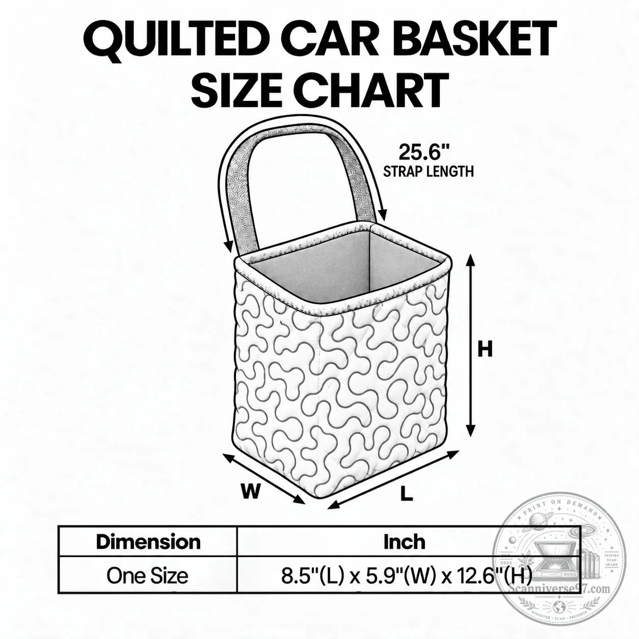 Black Cat Lavender Floral Swirl Quilted Car Backseat Organizer Basket 5 Black Cat Lavender Floral Swirl Quilted Car Backseat Organizer Basket