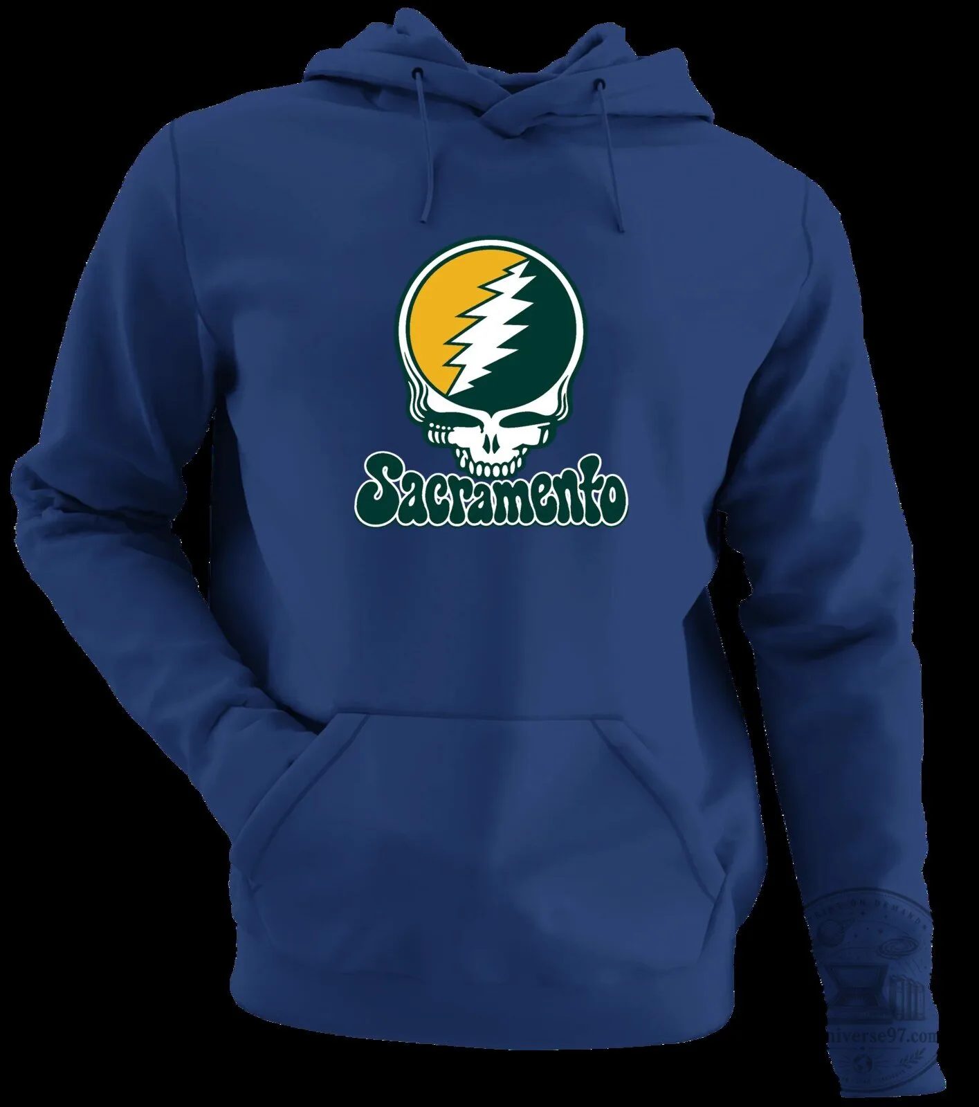 Grateful Dead Steal Your Face Sacramento Baseball White Hoodie 11 Grateful Dead Steal Your Face Sacramento Baseball White Hoodie