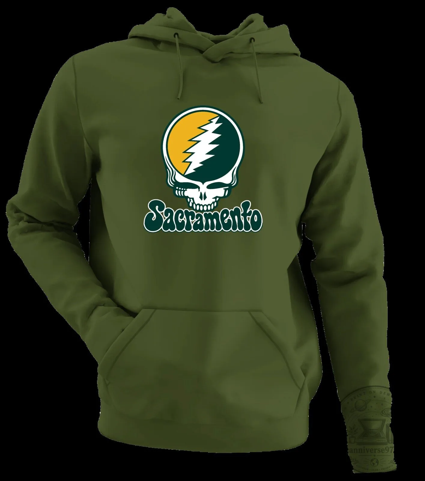 Grateful Dead Steal Your Face Sacramento Baseball White Hoodie 15 Grateful Dead Steal Your Face Sacramento Baseball White Hoodie