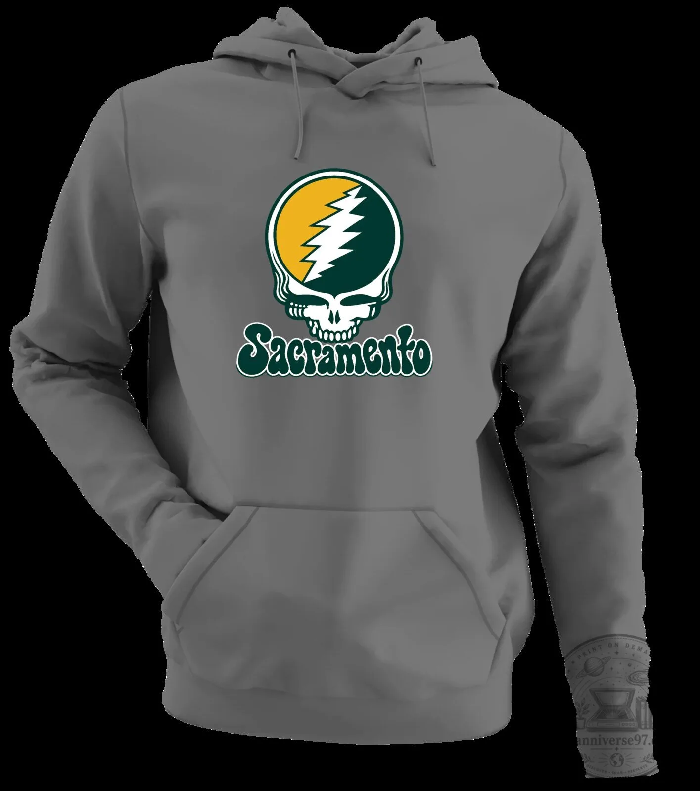 Grateful Dead Steal Your Face Sacramento Baseball White Hoodie 17 Grateful Dead Steal Your Face Sacramento Baseball White Hoodie