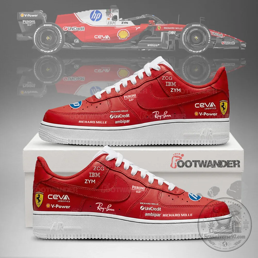 Scuderia Ferrari Formula 1 Team Red Racing Fan Shoes