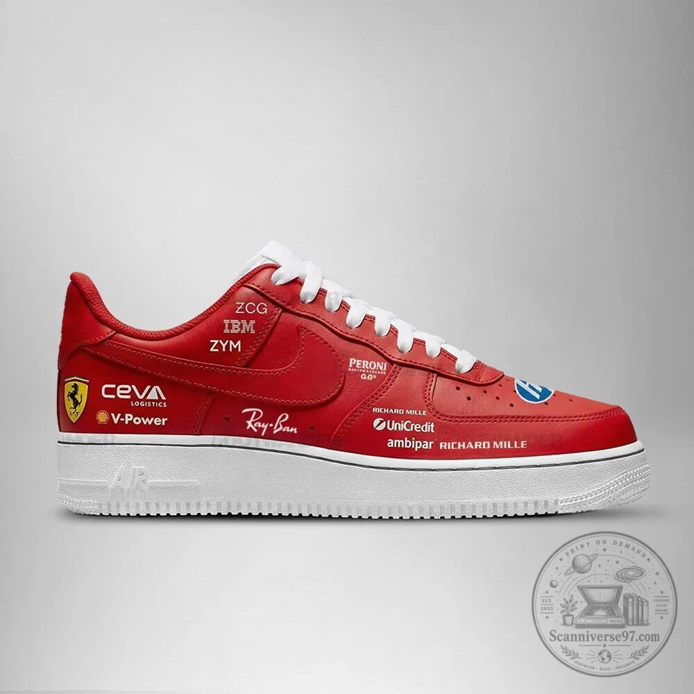 Scuderia Ferrari Formula 1 Team Red Racing Fan Shoes 4 Scuderia Ferrari Formula 1 Team Red Racing Fan Shoes