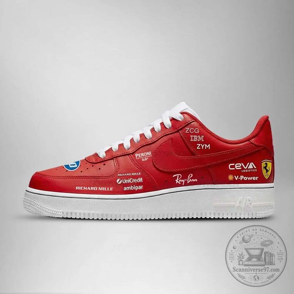 Scuderia Ferrari Formula 1 Team Red Racing Fan Shoes 5 Scuderia Ferrari Formula 1 Team Red Racing Fan Shoes