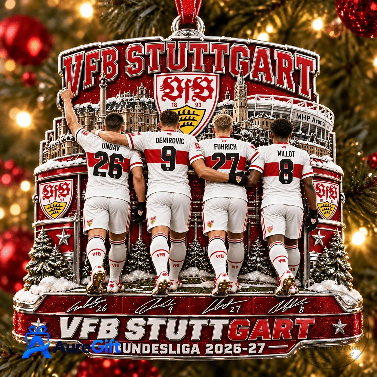 VfB Stuttgart Bundesliga Football Team Christmas Tree Ornament