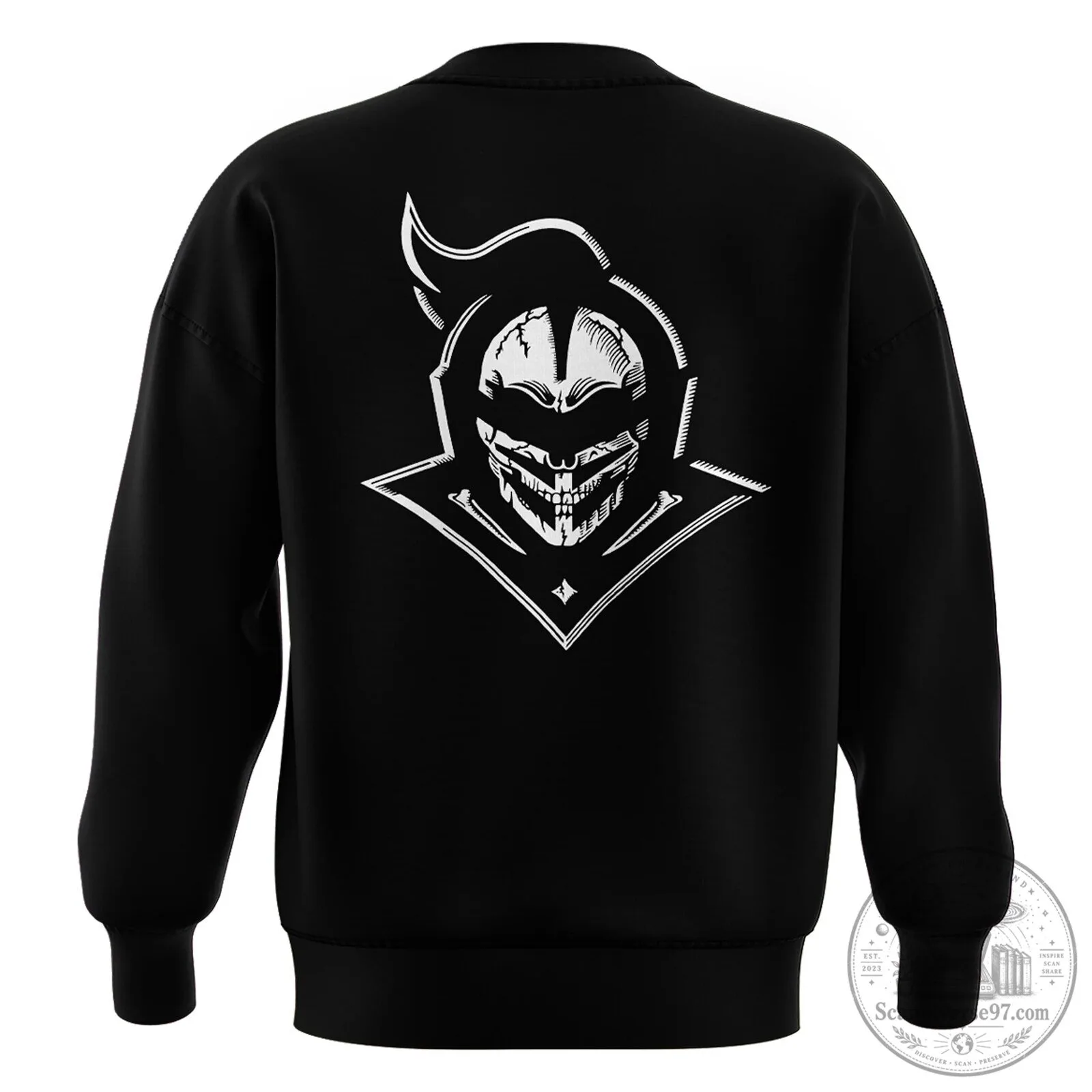 UCF Knights Fright Mode Orlando Skeleton Mascot Black Crewneck Sweatshirt 6 UCF Knights Fright Mode Orlando Skeleton Mascot Black Crewneck Sweatshirt