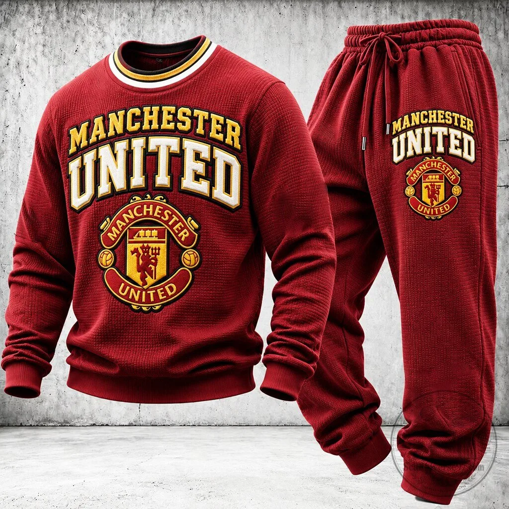 Red Crewneck Sweatshirt from Manchester United Football Club 50 Red Crewneck Sweatshirt from Manchester United Football Club