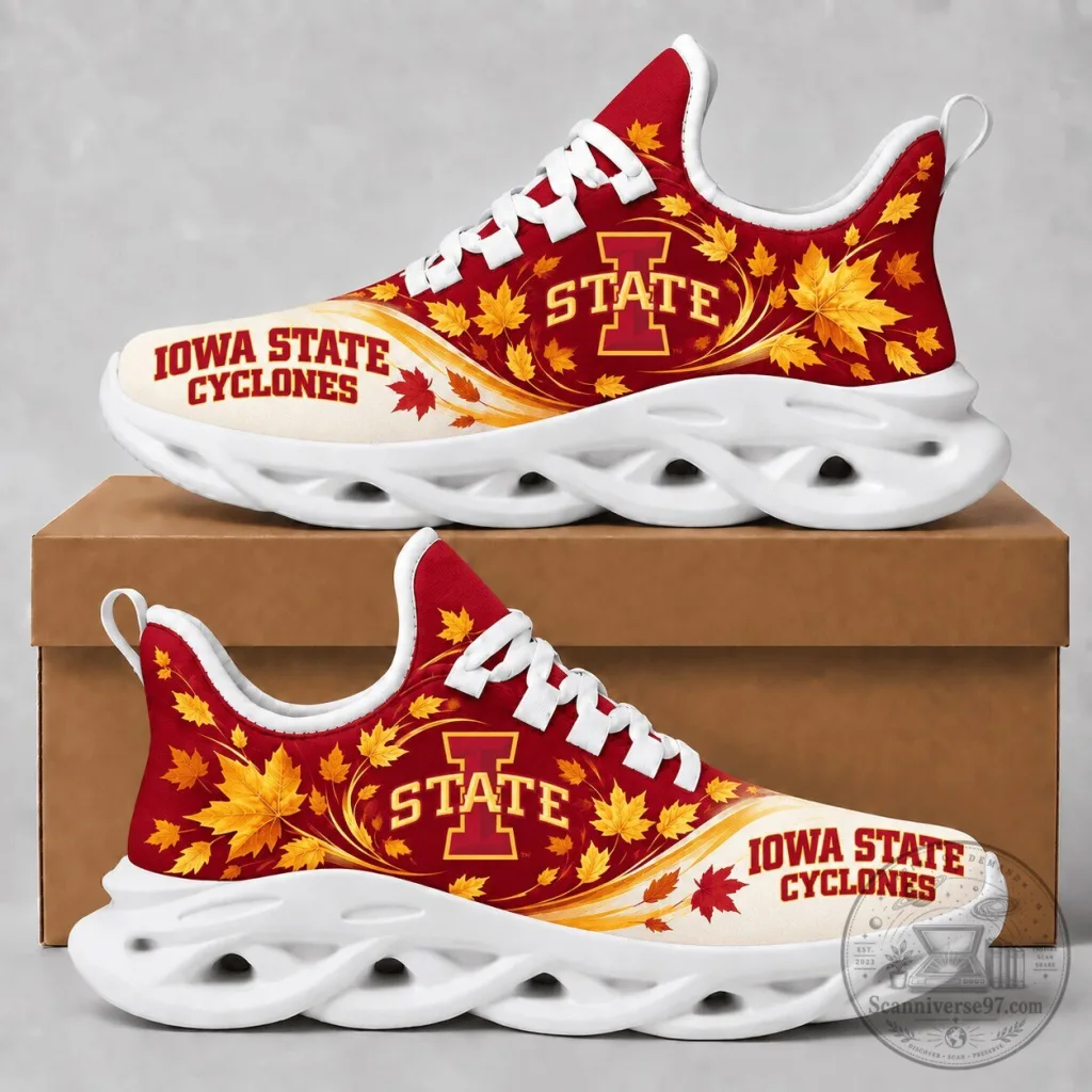 Iowa State Cyclones Fall Maple Leaves Autumn Edition Running Shoes 43 Iowa State Cyclones Fall Maple Leaves Autumn Edition Running Shoes