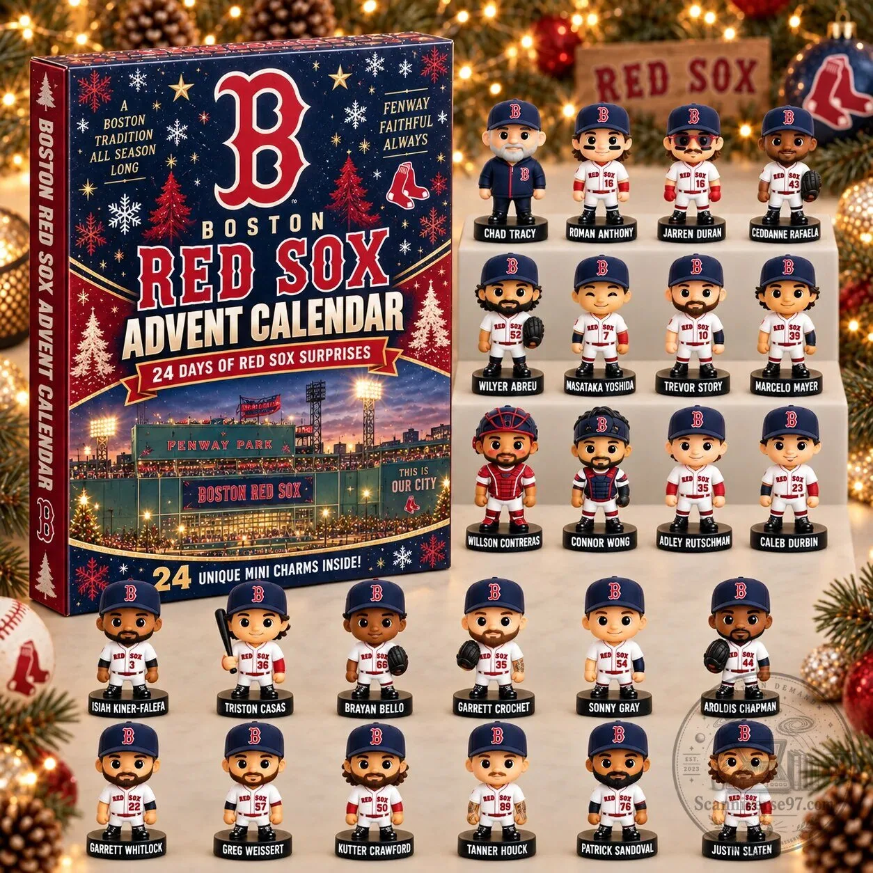 Boston Red Sox 24 Days of Surprises Baseball Team Advent Calendar