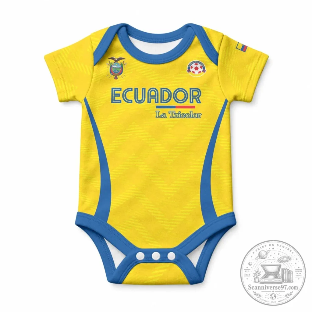 Ecuador National Football Team Baby Bodysuit La Tricolor Infant Romper 17 Ecuador National Football Team Baby Bodysuit La Tricolor Infant Romper