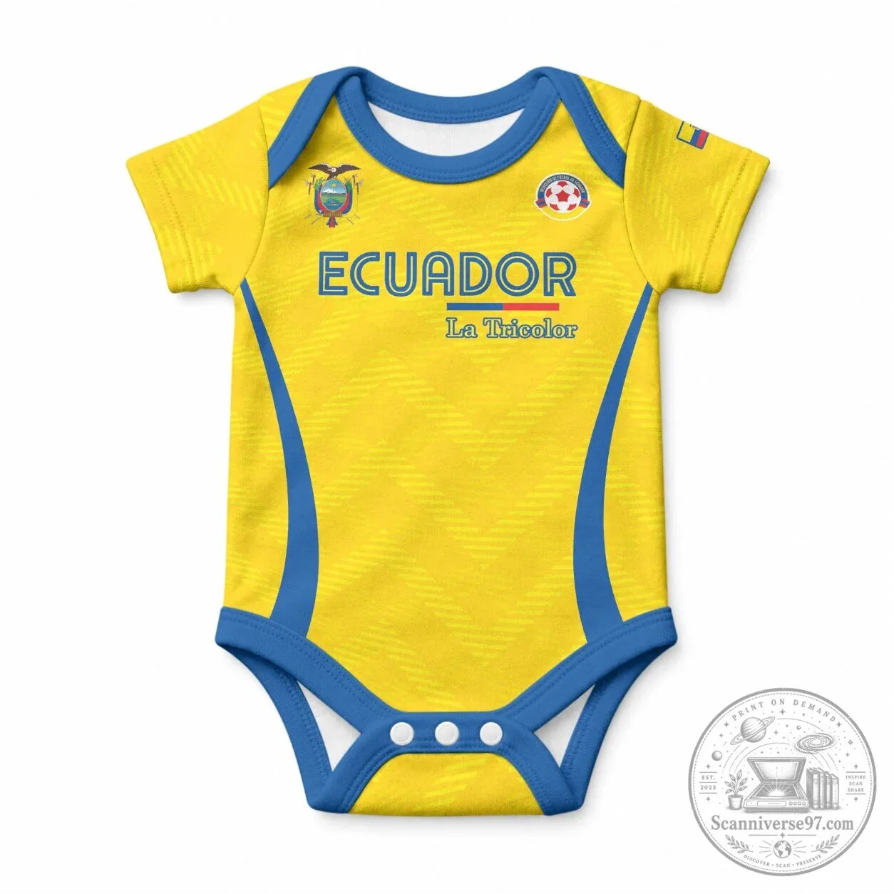 Ecuador National Football Team Baby Bodysuit La Tricolor Infant Romper