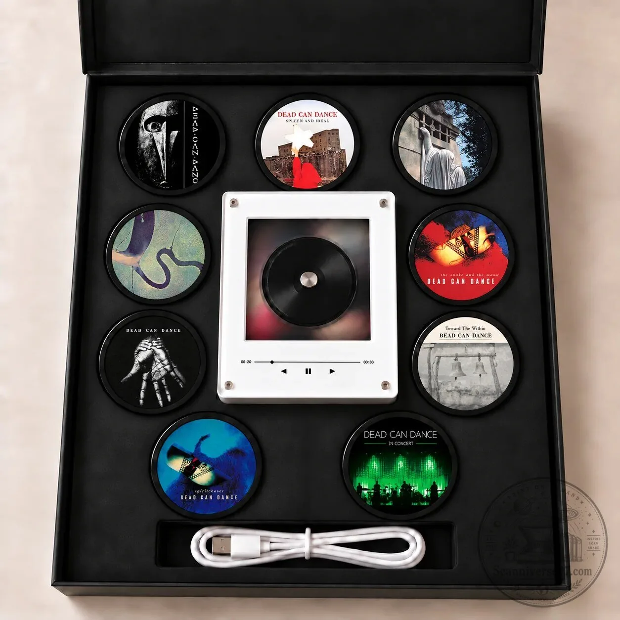 Dead Can Dance MagTune Mini CD Player Light with Album Art Discs LED Night Light