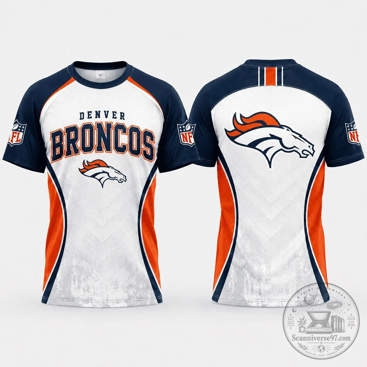 Denver Broncos NFL Fan Shirt, Football Team Apparel T-Shirt