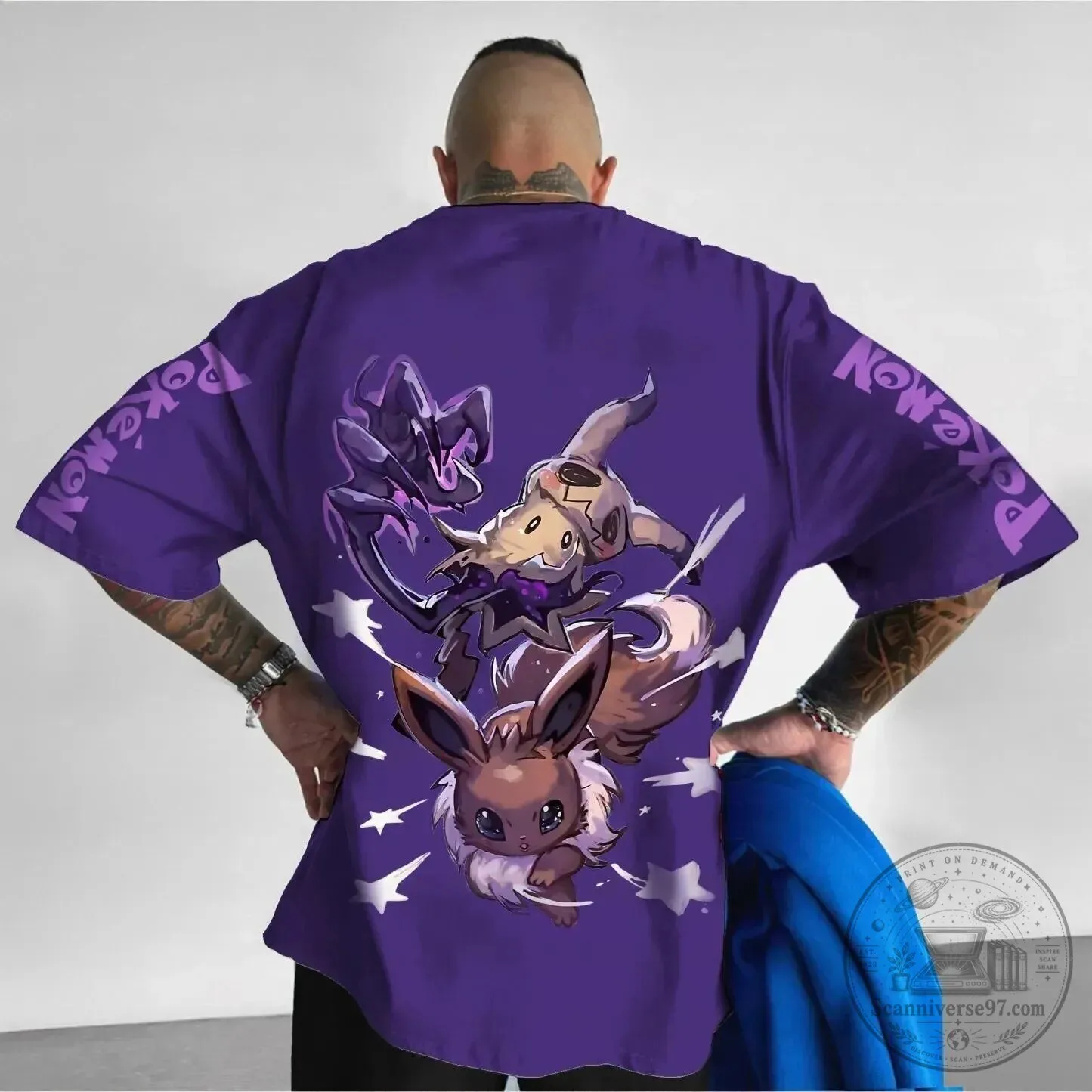Pokemon Mimikyu Eevee Gengar Anime Graphic T-Shirt
