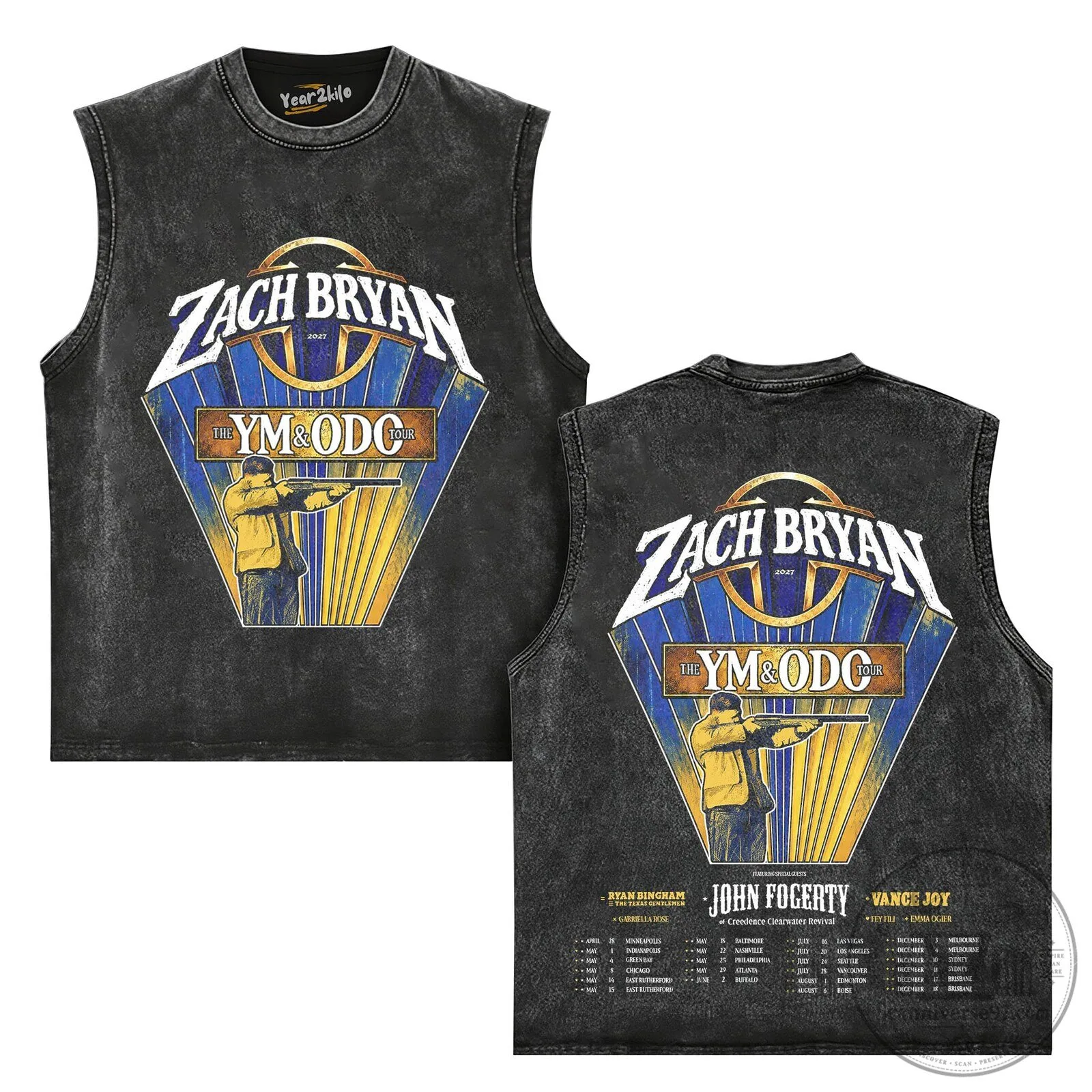 Zach Bryan The M O D C Tour Concert Black T-Shirt 5 Zach Bryan The M O D C Tour Concert Black T-Shirt