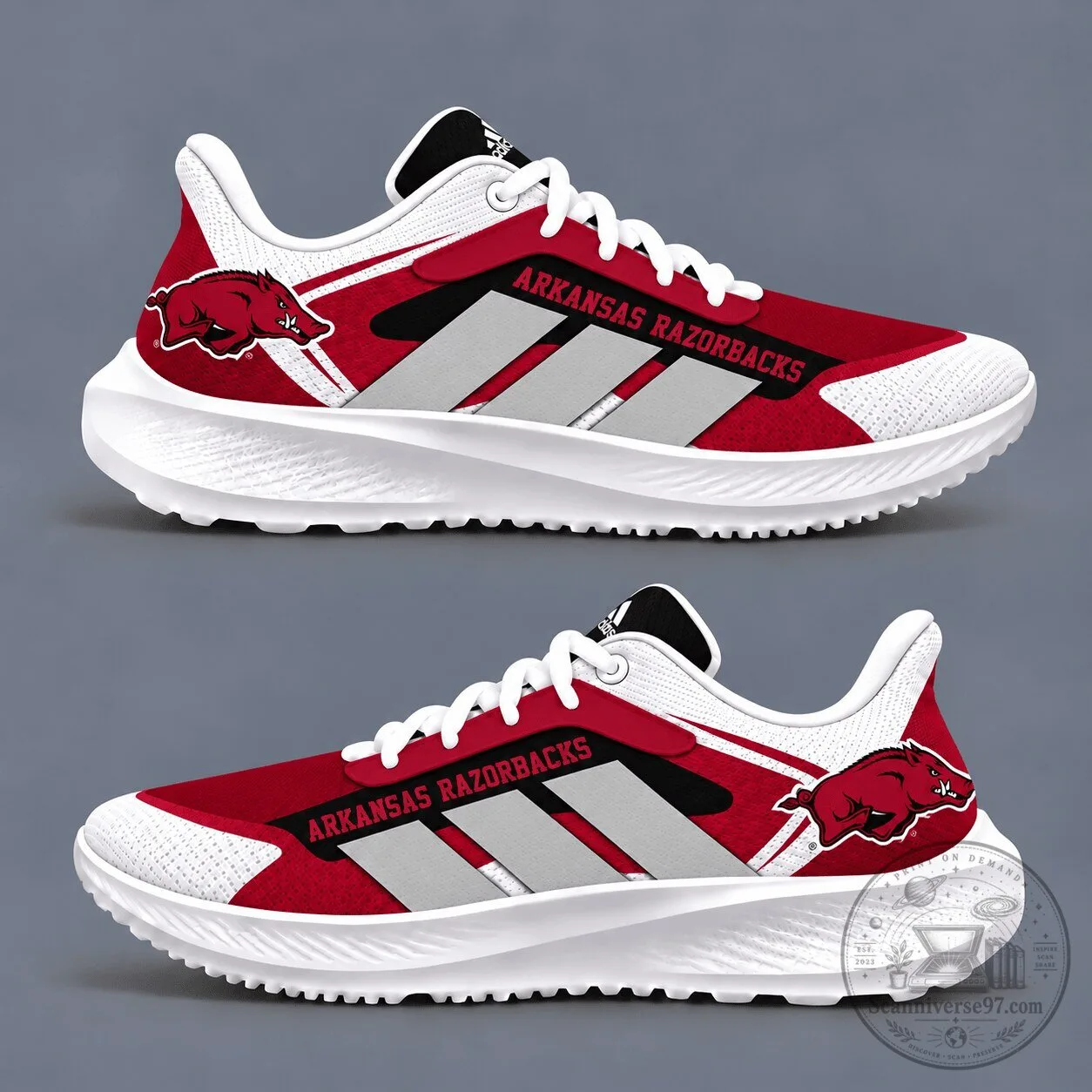 Arkansas Razorbacks Woo Pig Sooie Victory Game Day Edition Sneakers