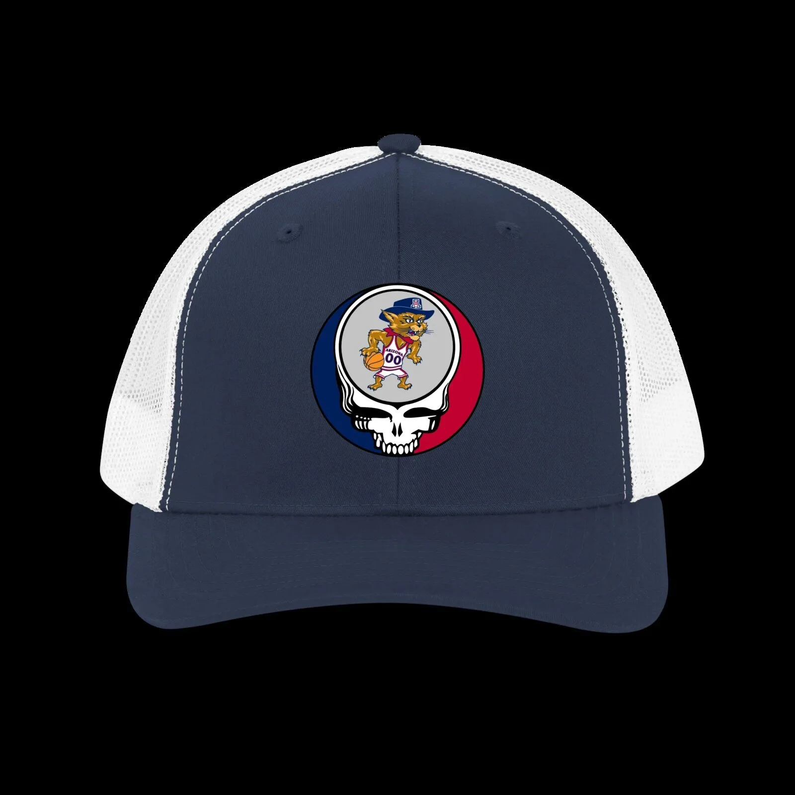 University of Arizona Wildcats Grateful Dead Steal Your Face Trucker Hat 6 University of Arizona Wildcats Grateful Dead Steal Your Face Trucker Hat