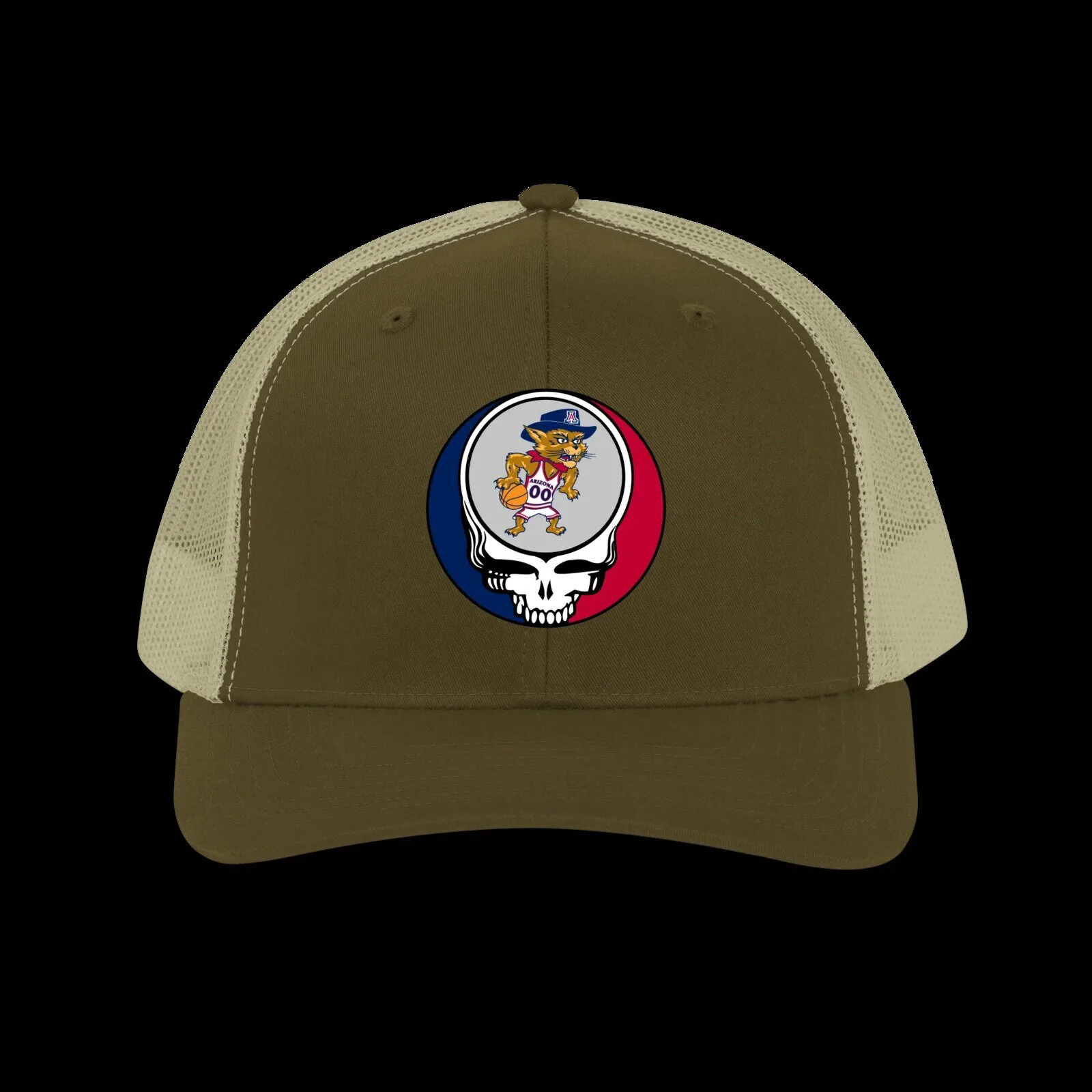 University of Arizona Wildcats Grateful Dead Steal Your Face Trucker Hat 7 University of Arizona Wildcats Grateful Dead Steal Your Face Trucker Hat