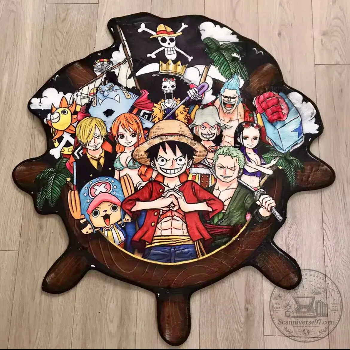 One Piece Straw Hat Pirates Crew Anime Manga Decorative Area Rug