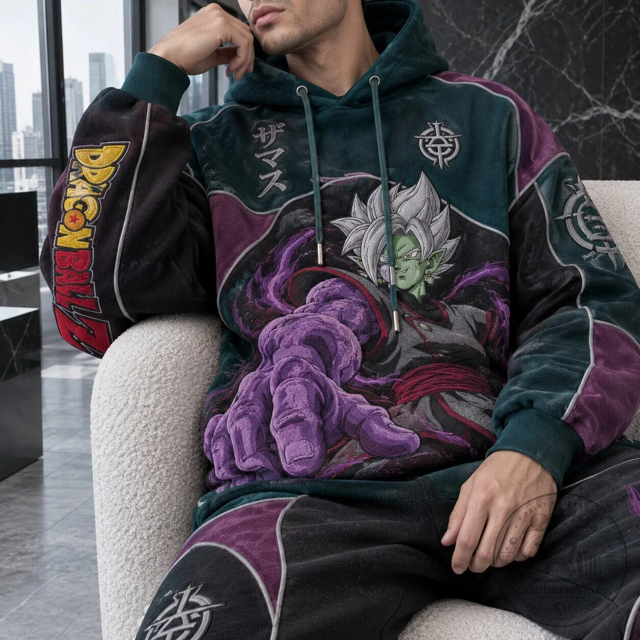Goku Black Super Saiyan Rose Anime Hoodie from Dragon Ball Z 1 Goku Black Super Saiyan Rose Anime Hoodie from Dragon Ball Z