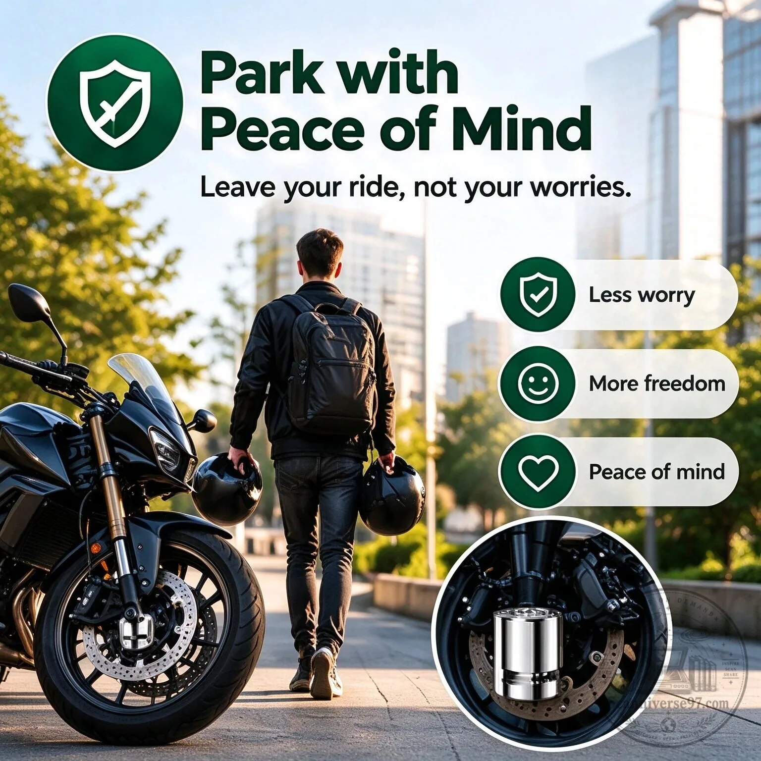 Motorcycle Disc Brake Lock Anti-Theft Security Alarm for Parked Bikes 13 Motorcycle Disc Brake Lock Anti-Theft Security Alarm for Parked Bikes